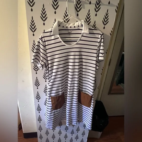 puma golf dress with shorts PUMA X MUMU Women's Mini Golf Dress, XL, White Glow
